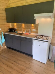 Keuken natuurhuisje vakantiehuisje staverden ermelo